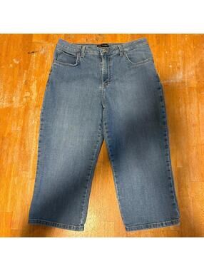 Relaxed Fit Jeans Womens Lee Mid Rise Tag Size Fits Like 31X19 Light Wash Denim